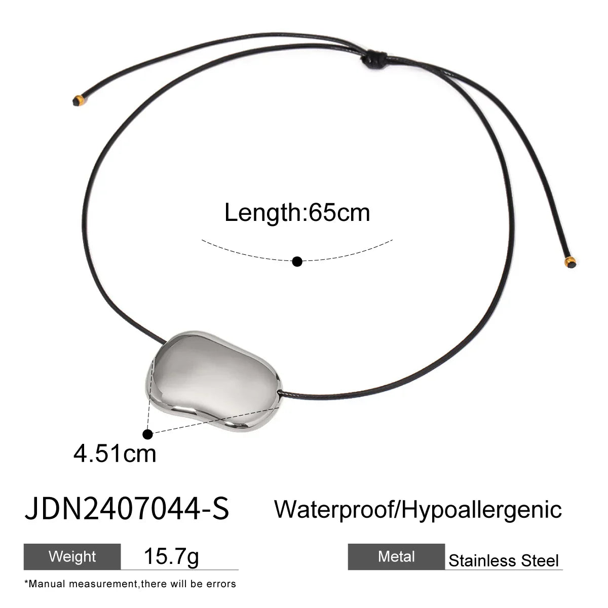 Waterproof Stainless Steel Micro Trend Cord Necklaces Women Statement Metal 18K Gold Plated Trendy 2024 Jewelry collares