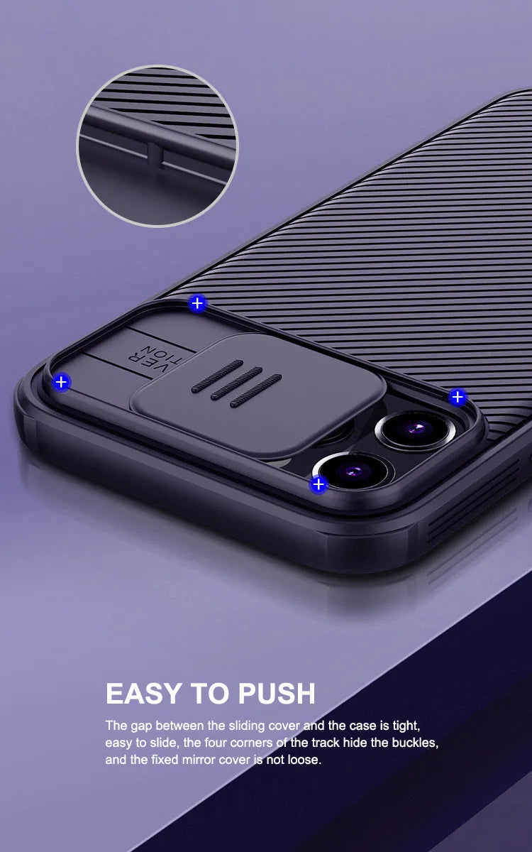 Slide Camera Lens Protection For Magsafe Magnetic Wireless Charging Case For iPhone 13 14 15 16 Pro Max Plus Soft Silicone Cover