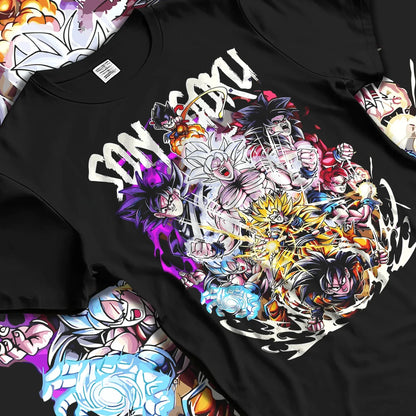2026 Summer Dragon Ball  Oversized T-shirt 100% Cotton Vintage Y2K Graphic Print High Quality Unisex Casual Streetwear Tshirt