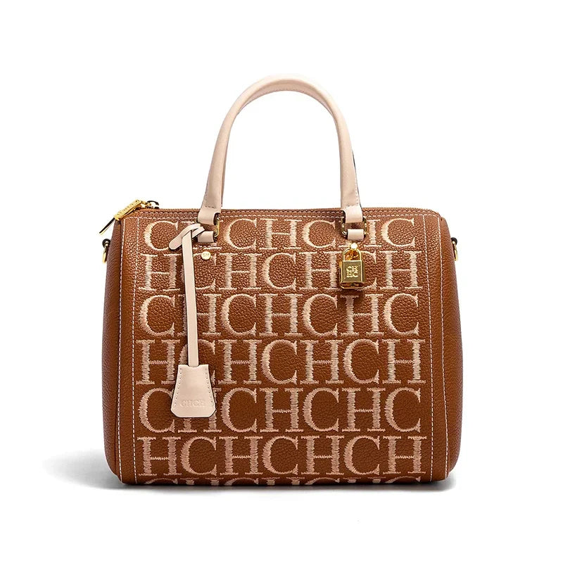 Women's Shoulder Bag Vintage Fashion Embroidered Letter Design Handbag Tote Bags