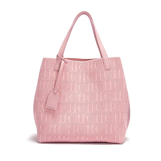Women's Luxury Design Multi functional Handheld Shopping Handbag Fashionable New 2024 Solid Color Handbag