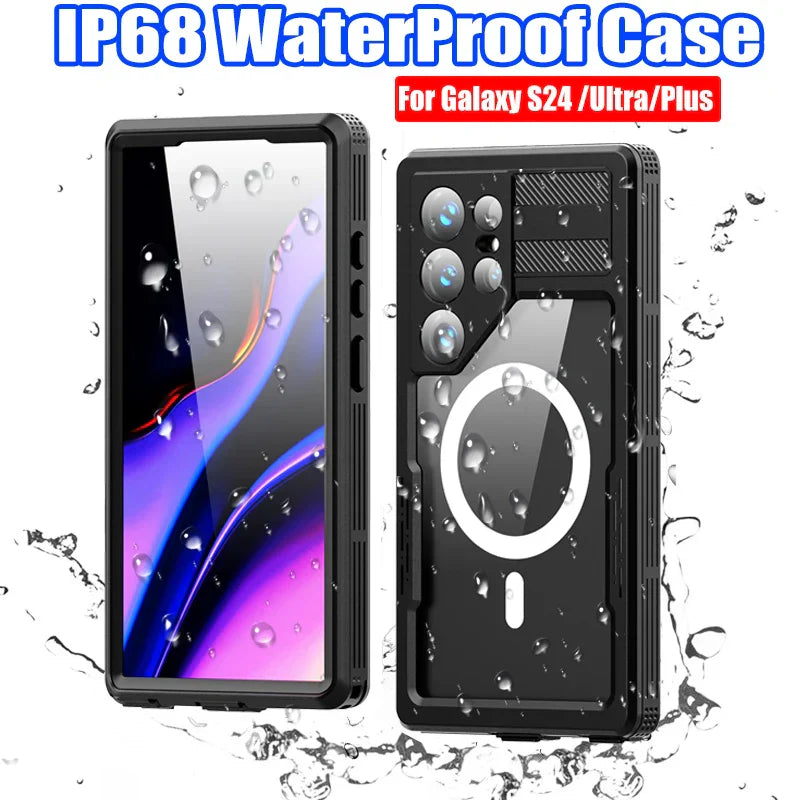 Bluetooth 30 Meter Deep Waterproof Case For iPhone 17 Air 16 15 14 13 12 Pro Max 11 Samsung Galaxy S25 S24 S23 S22 Ultra Note 20