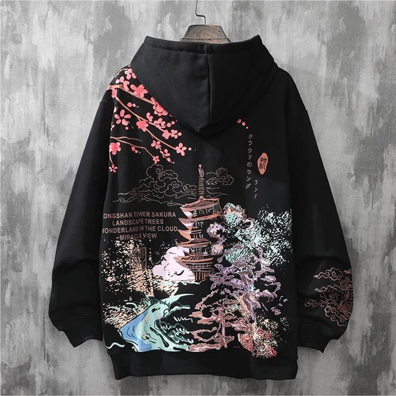 hoodie y2k clothes harajuku Men's anime hip-hop japanese streetwear Sweatshirt hoodies men kpop