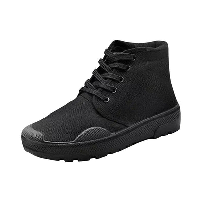 Men Canvas Sneakers High Top Casual Shoes Fashion Men's Work Shoes Male Brand Ankle Botas Tenis Masculino Plus Size