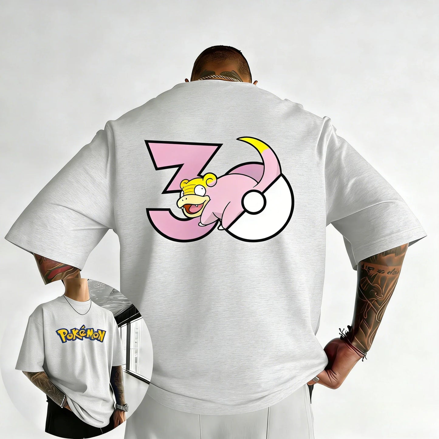 30th Anniversary Slowpunk Printed T-shirt Summer New Men's and Women's Loose Casual Hip Hop Trendy Short Sleeve Top