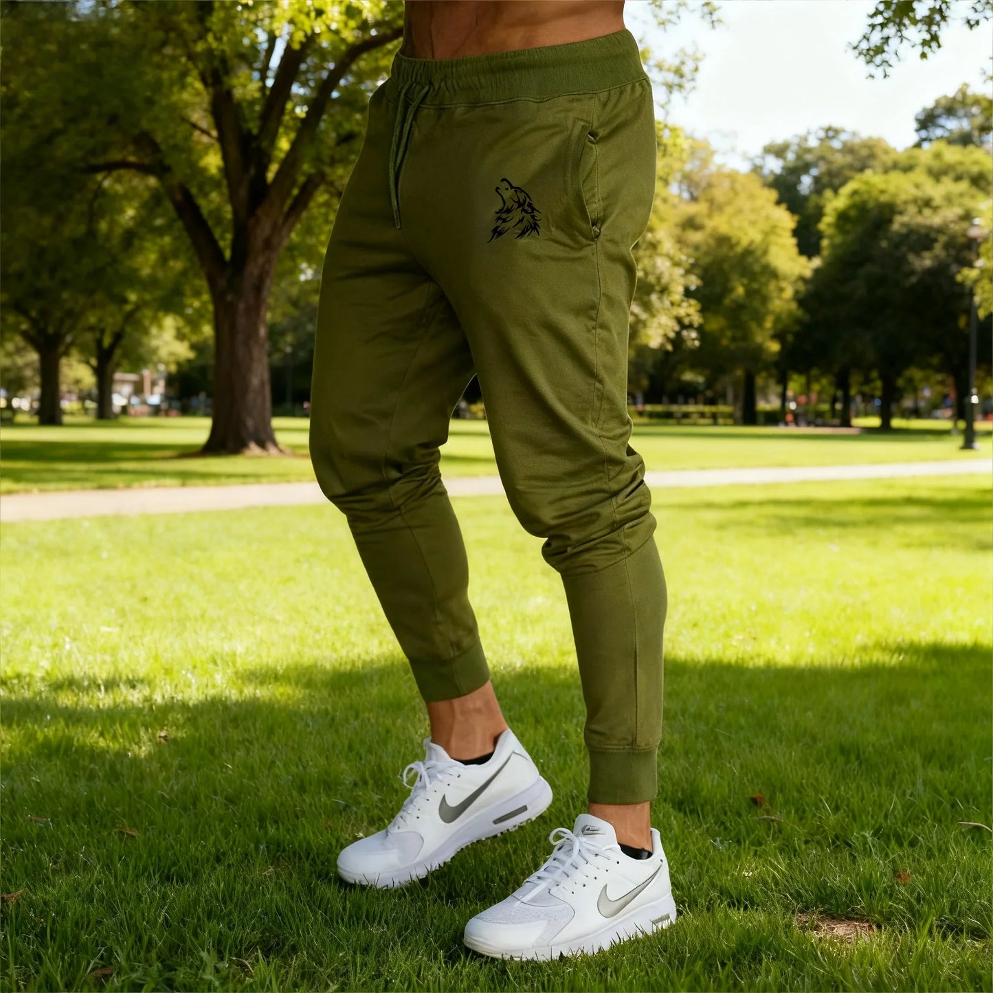 2026 New Casual Pants Men's Jogger Sweatpants Large Size Elastic Waist Sports Trousers Loose Fitness Clothes Spring Thin Section