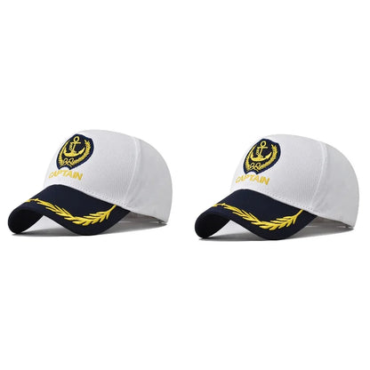 Men Women Baseball Caps Embroidered Captain & First Mate Hats Boating Marine Sailor Party Fun Hat