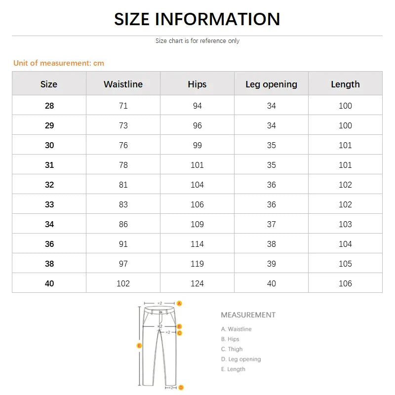 Men's Straight Leg Jeans Slim Fit Stretch Comfort Denim Pants Korean Casual Fashion Minimalist Business Male Daily Trousers