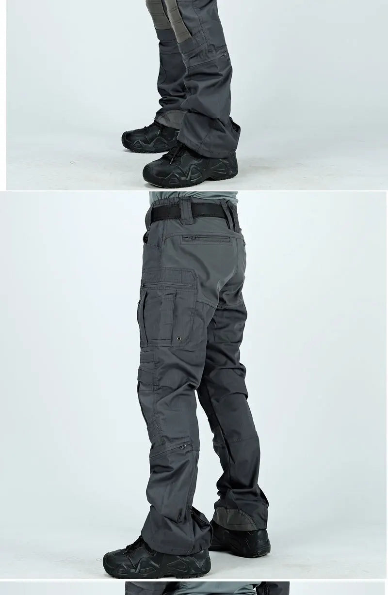 Outdoor Tactical Pants Casual Waterproof Cargo Pant Men New Training Trousers Wear-Resistant Multi Bag Casual Man Pant New
