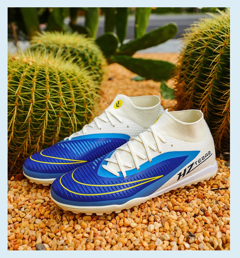 New Men Soccer Shoes Sport Boys Breathable Cleats Adult Outdoor Football Boots Training Long Spikes Non Slip Match Comfortable