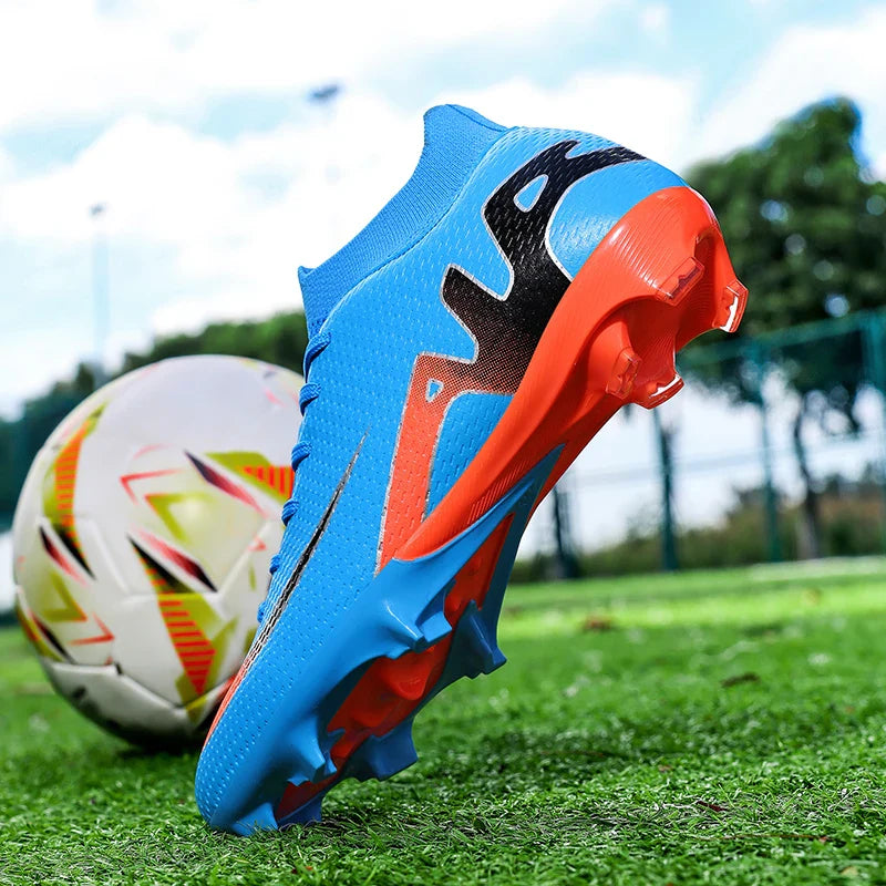 New Men Soccer Shoes Futsal Grass Cleats High-top Football Boots Non-Slip Sneakers High-quality Match Indoor Hot-selling Outdoor