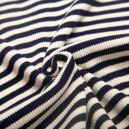 Women's T-shirt New Knitted Simple Stripe V-neck Women's Top
