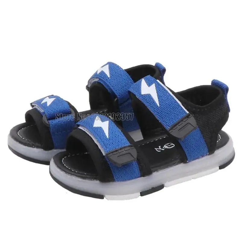 Kids Led Sandals Light Up Children Summer Glowing Sport Boys Girls Flashing Soft Beach Shoes