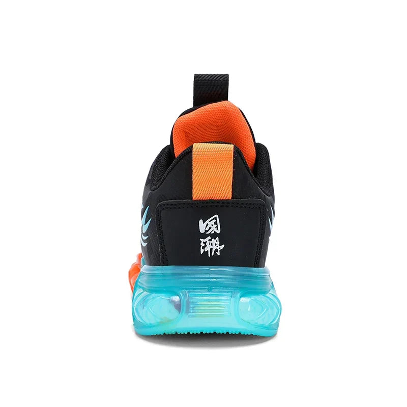 New Anti-skid Leather Kids Sneakers for Boys Running Walking Lightweight Casual Shoes With Fashion Dragon Pattern Shoes