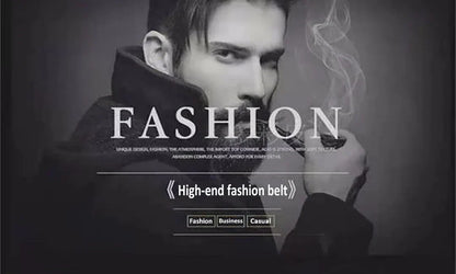New men's belt korean fashion smooth buckle business casual belt fashion young men's trouser designer luxury brand belts
