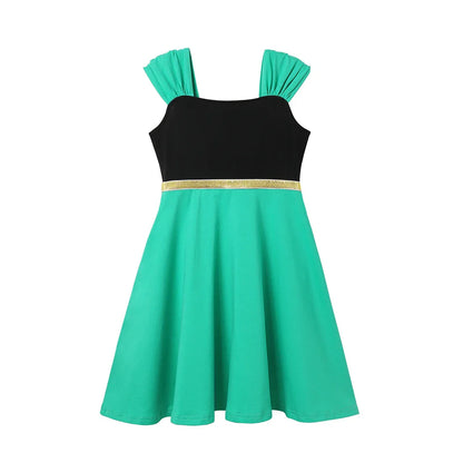 Summer Girls Q Version Princess Dress Children Role Playing Clothing Carnival Party Outdoor Girl's Casual Short Sleeve Dresses