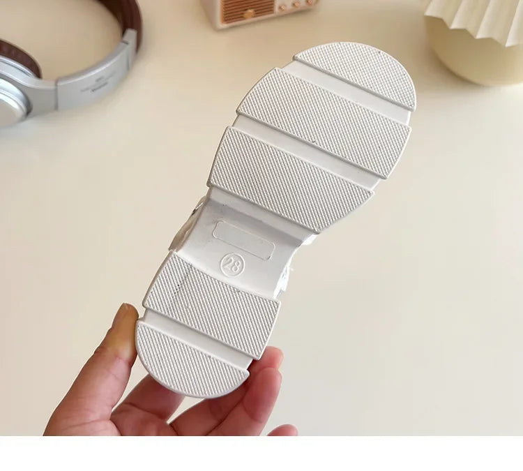 2025 Summer New Children Fashion Sandals for Girls American Style Soft Thick Sole Non-slip Versatile Cool Woven Roman Beach Shoe