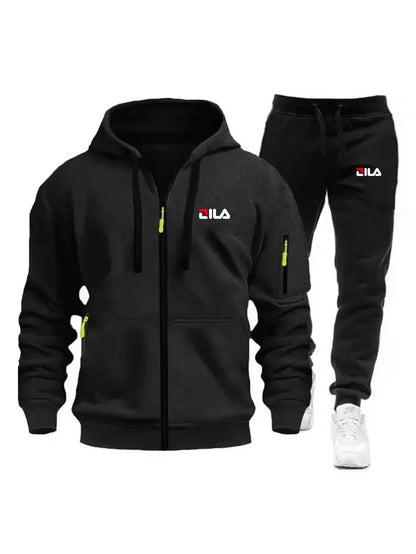 Men's Tracksuit Hoodies Pants Plus Size Autumn Winter Daily Casual Sporty Jogging Suit Fashion Sweatshirt Outfit Male Sports Set