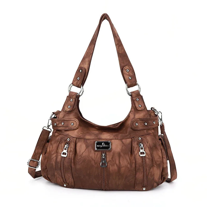 Winter Fashion Shoulder Bag for Women Soft PU Crossbody Handbg Large Capacity Messenger Bag Hobos Big Purse