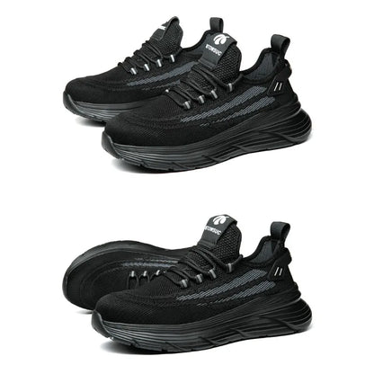 Men's Summer Labor Protection Shoes Insulated Anti-Smashing Anti-Piercing Steel Toe Caps Safety Comfortable Work Footwear
