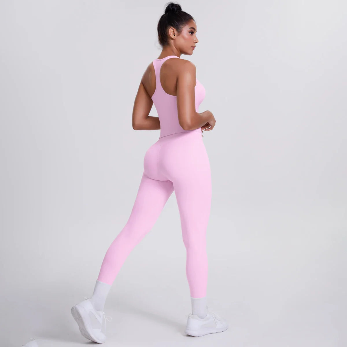 Yoga Top Set Fitness Gym Suit Training Sleeveless Sport Gym Tops Crossover Back Sports Underwear Tummy Control Slimming