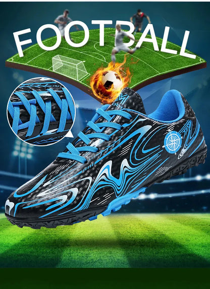 Men's football shoes with stud pattern for men, women, children, boys, teenagers, sports sneakers, outdoor training shoes
