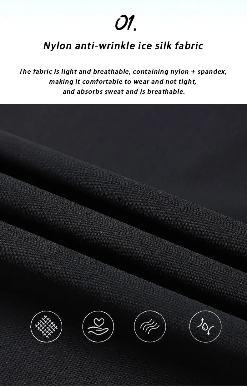 Breathable Elastic Men Running Sport Pants Ice Silk Jogging Thin Sweatpants Casual Outdoor Training Gym Fitness Trousers 8XL