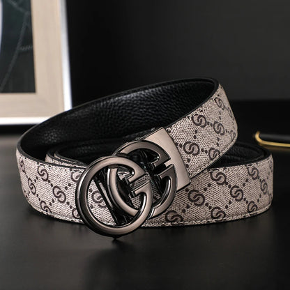 2025 New business Male Famous Style Metal Automatic Buckle Luxury Brand Women Belt Genuine Leather Belts for Men Strap jeans