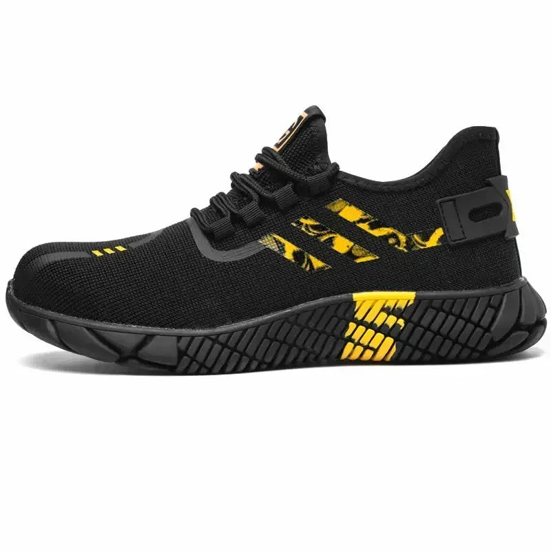 Work Sneakers Men's Safety Shoes Construction steel toe work Shoes Safety boots Men's shoes Puncture proof work summer Kevlar