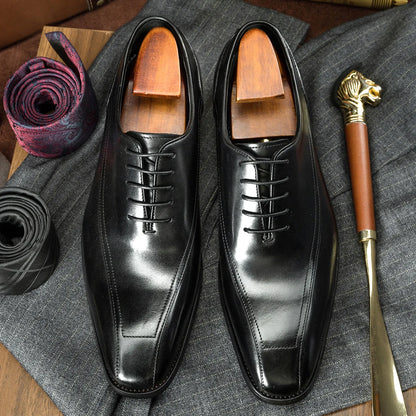 Italian Mens Calf Leather Oxfords Dress Business Shoes - 2025 New Arrival Popular Office Formal Shoes for Parties And Weddings