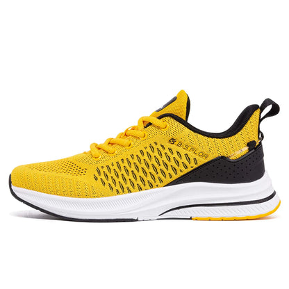 New Running Shoes Men's Casual Lightweight Designer Mesh Sneakers Male Outdoor Breathable Lace-Up Sports Walking Shoes