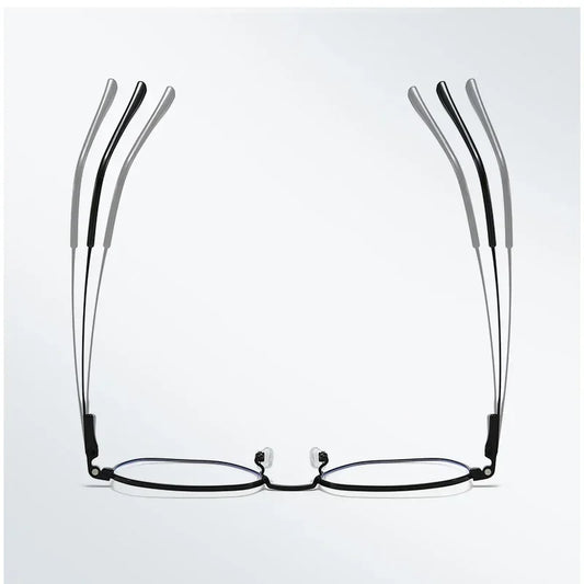 Sunglasses Men Women 3 In 1 Magnetic Clip On Glasses Hexagon Alloy Frame