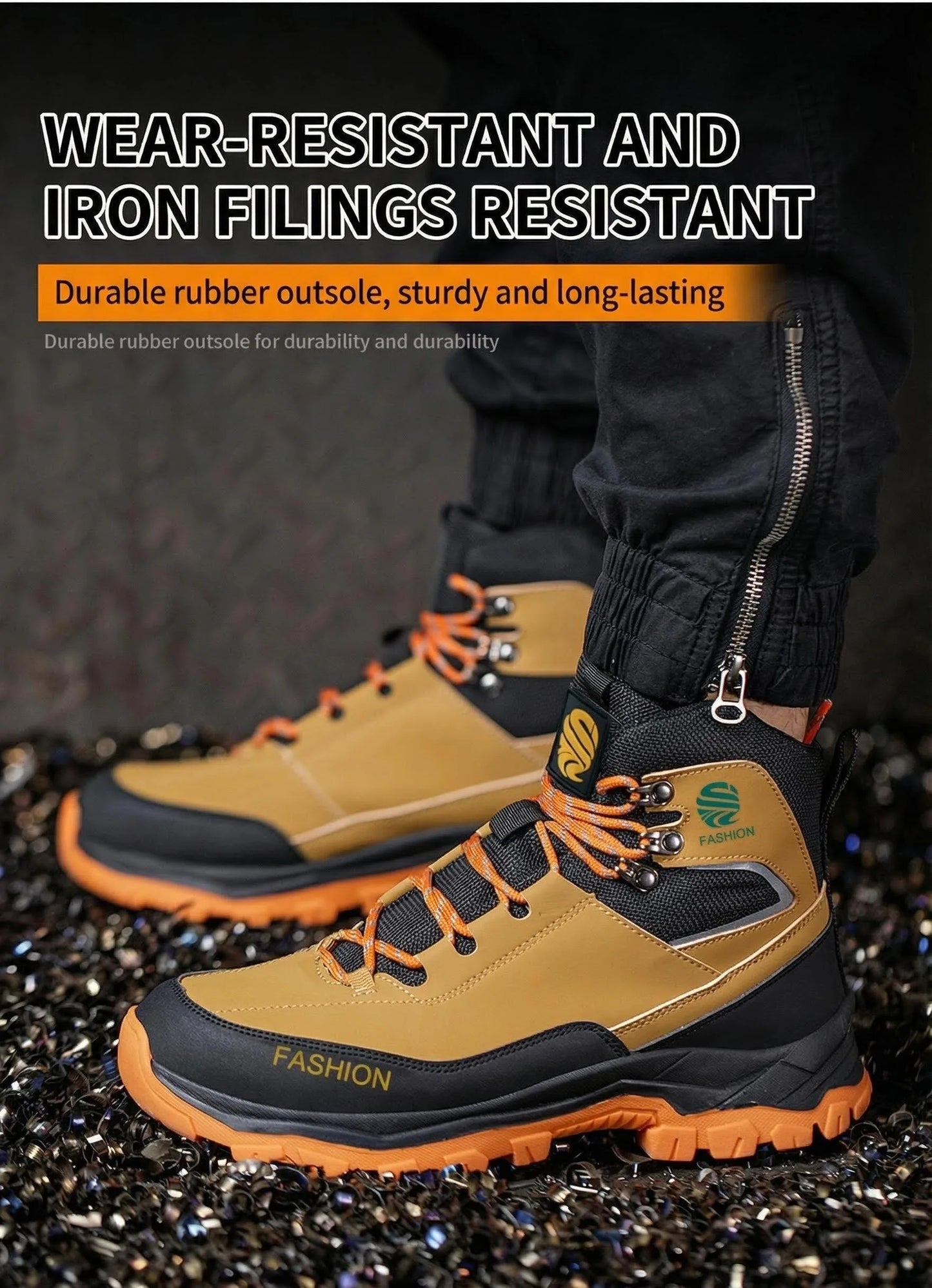 Men Safety Shoes Steel Toe Work Shoes Sneakers Anti-Smash Anti-piercing Work Boots Indestructible Protective shoes