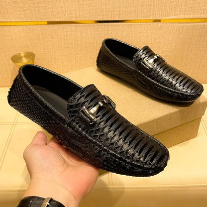 Summer Mens Outdoor Anti-slip Comfort Soft High Quality Men Breathable Flat Driving Shoes New 2024 Classic Casual Loafers