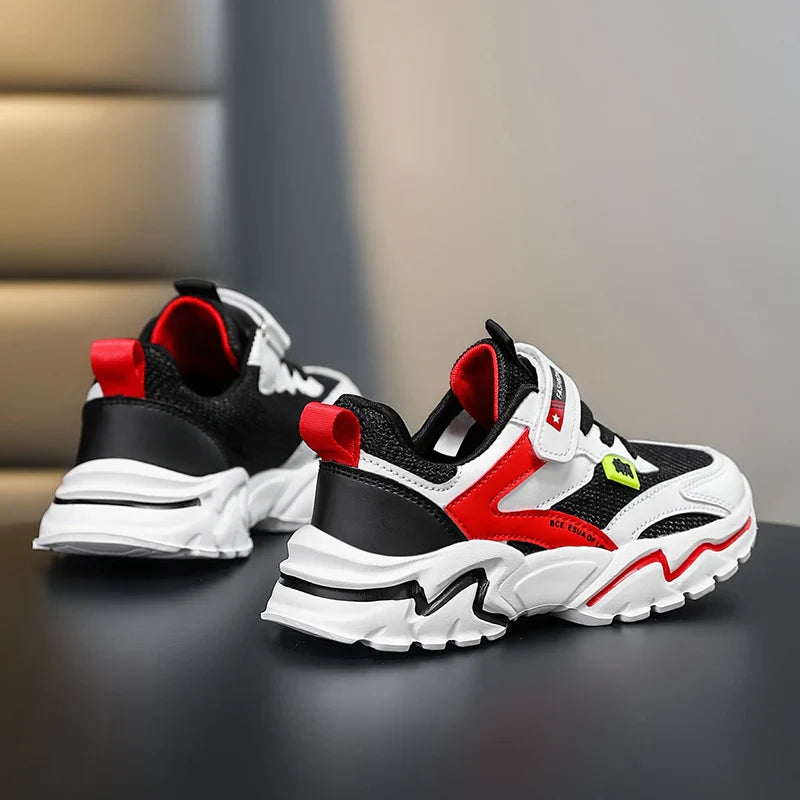 Boys' Summer Mesh Breathable Sneakers Anti-Skid Outdoor Tennis Shoes for Children Sport Running Size 28-39