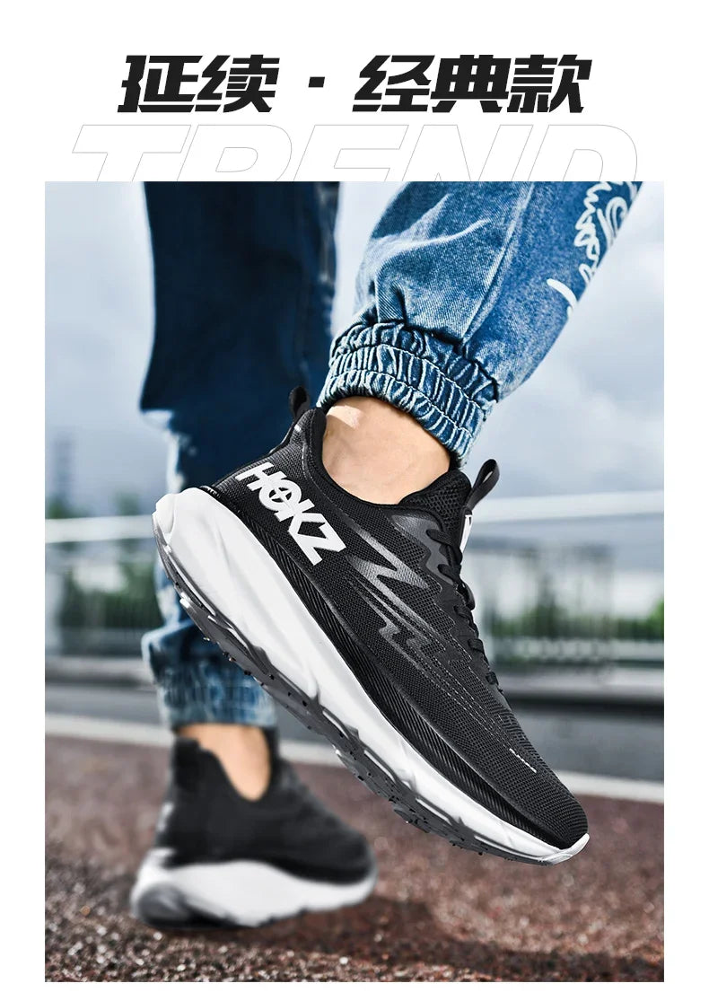 Men's Running Shoes Cushioning Outdoor Non-Slip Jogging Breathable Trainer Race Sneakers Luxury shoes Mesh Couple Off-road Shoes