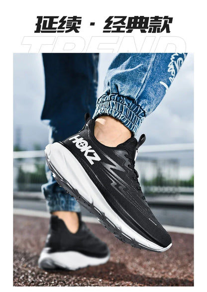 Men's Running Shoes Cushioning Outdoor Non-Slip Jogging Breathable Trainer Race Sneakers Luxury shoes Mesh Couple Off-road Shoes