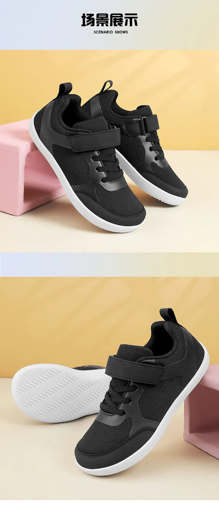 New Boys Girls Sneakers Kids Wide Barefoot Shoes Naturally Splay Shoes Minimalist Barefoot Shoes Toddler Little Big Kid Casual