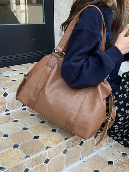 Brand Luxury Designer Tote Bag For Women Lage Capacity Travel Cross Bag High Quality PU Leather Handbags Messenger Bag