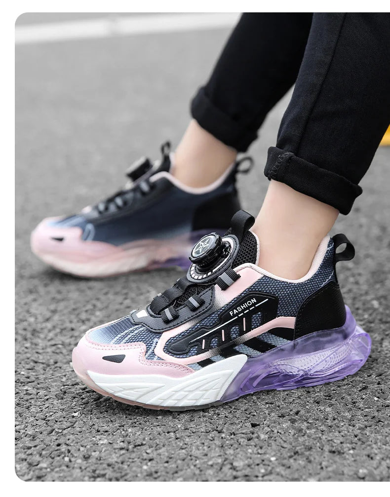 New Children Casual Shoes Four Seasons Kids Mesh Sneaker Non-slip Basketball Sports Shoes Boys Girls Sneaker Outdoor Shoes
