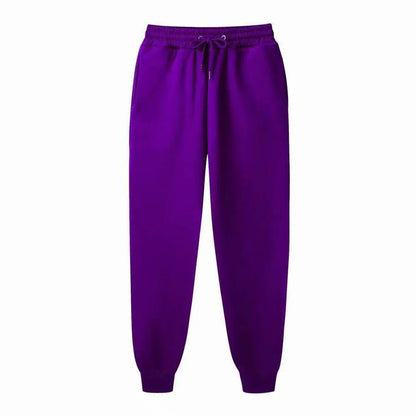 Men's Sweatpants Autumn and winter Fleece Pants Sport Long Pants Casual Drawstring Jogger Pants Pockets  Keep warm Trousers
