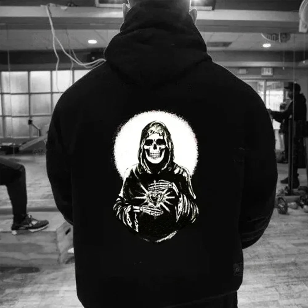 La Santa Muerte Hoodie Pattern Sweatshirt Halloween New In Women Men Sportswear Pullover Autumn and Winter Essentials Hoodie