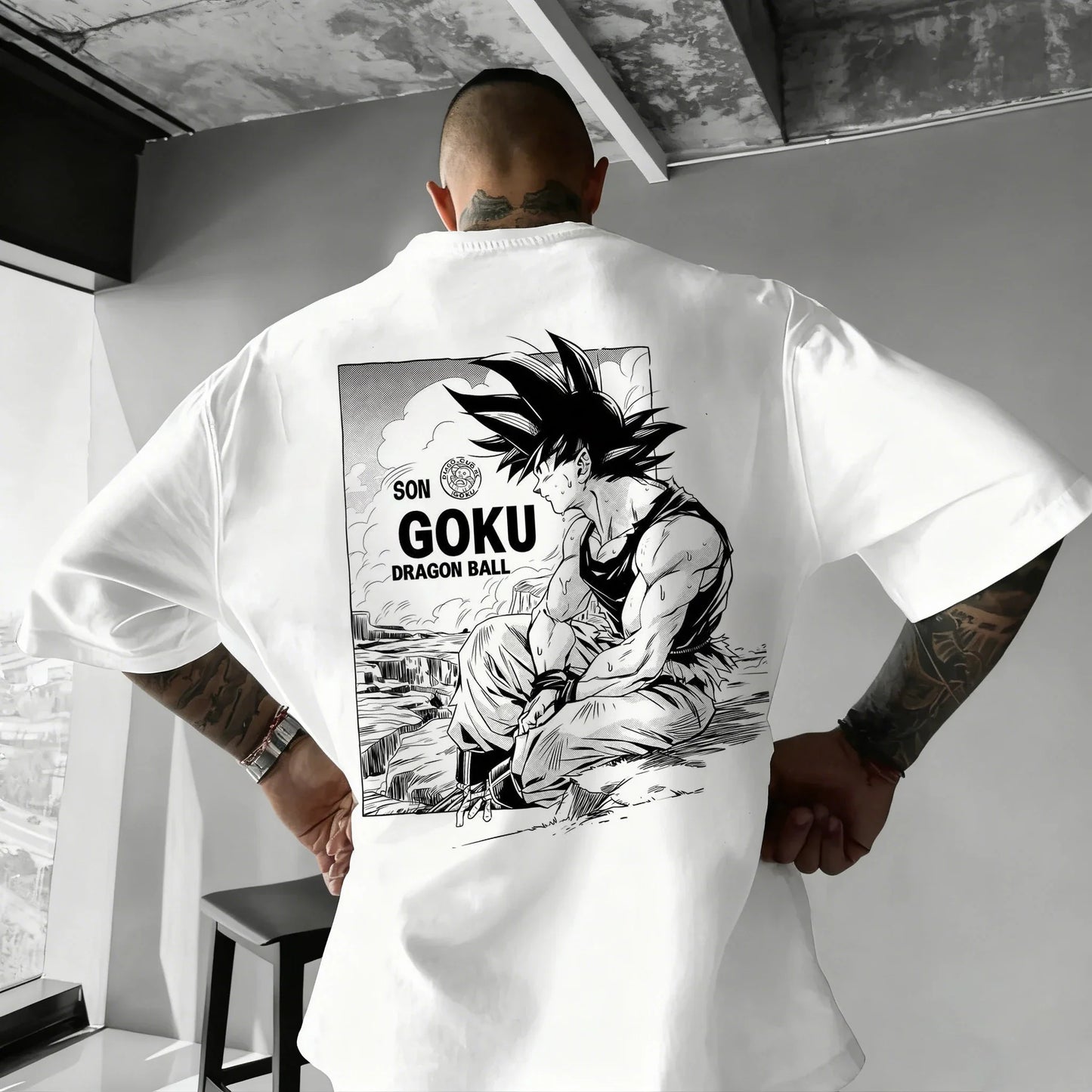 Anime Printed Men's T-Shirt Majin Buu Boys Children Harajuku Short Sleeve Kids Goku T-shirt Summer Clothing