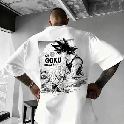 Anime Printed Men's T-Shirt Majin Buu Boys Children Harajuku Short Sleeve Kids Goku T-shirt Summer Clothing