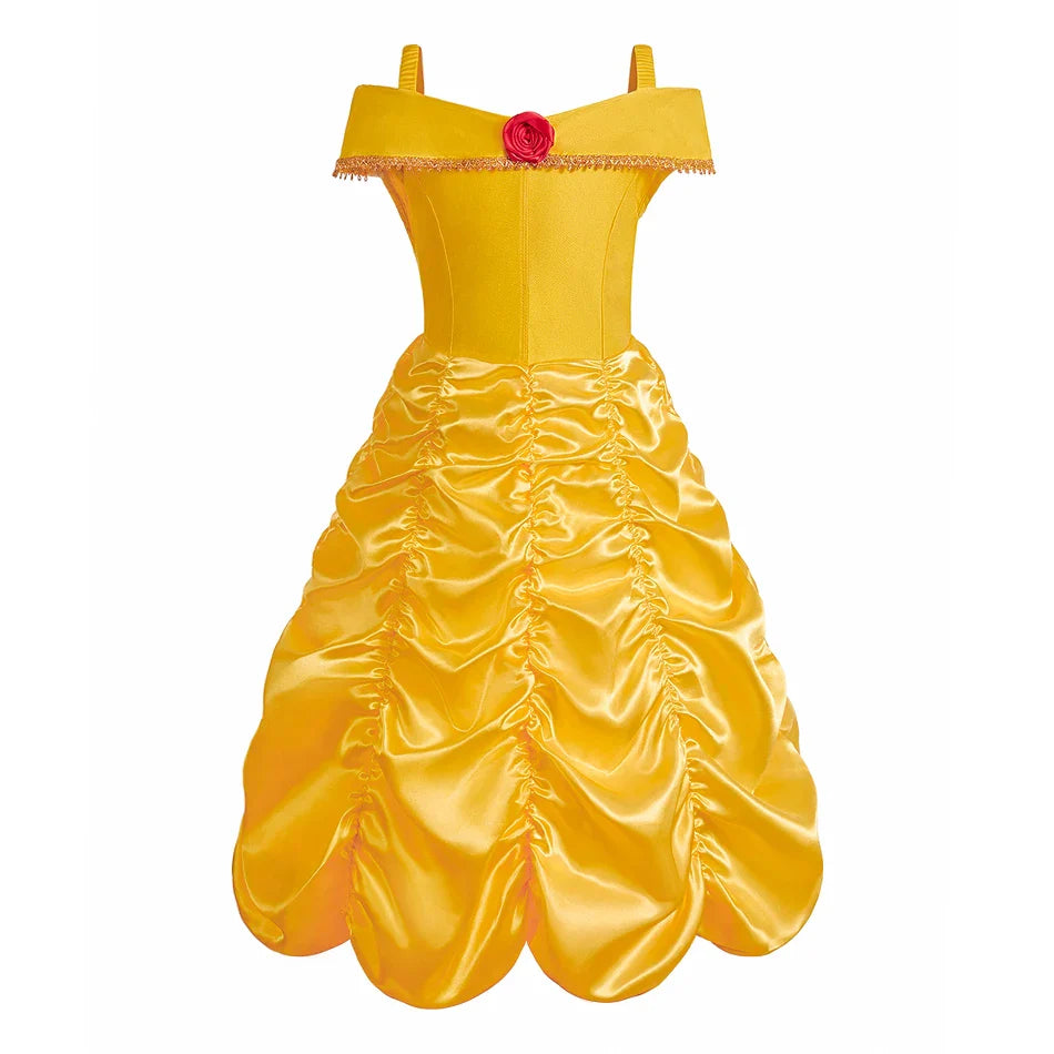 Girls Halloween Belle Dresses Girl Snow White Dress Kids Christmas Carnival Cosplay Clothes Children Princess Costumes