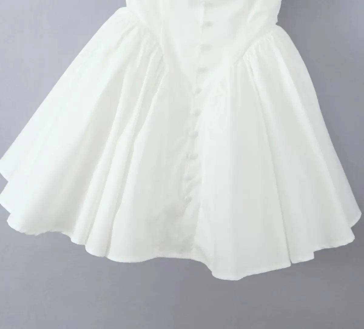 White Sexy Party Dresses 2024 New Arrivals V Neck Cape Sleeve Dress Mini Casual Birthday Fluffy Skirt Dress