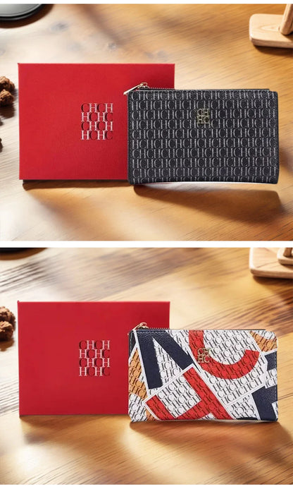 Exquisite Compact Portable High-quality Wallet High-end Feel Light Luxury Women's Cartoon Pattern Printed Wallet