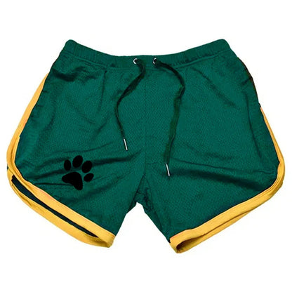 Summer fitness shorts Loose running shorts Men's jogging sports Breathable mesh shorts Thin trend men's three-quarter pants