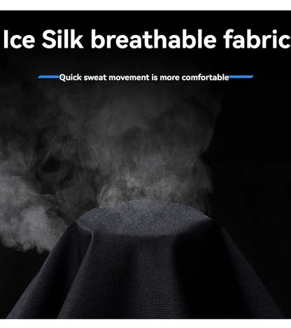 New Comfortable Ice Silk Men's Sports Pants Breathable Sweat-absorbing Quick Drying Outdoor Comfortable Running Pants