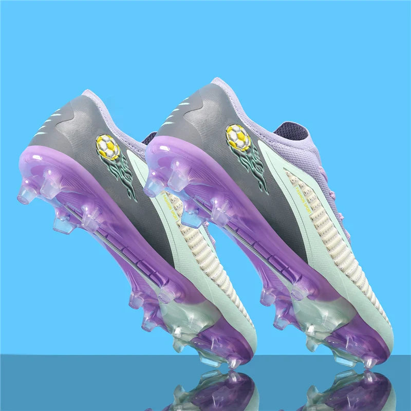 New Men Soccer Shoes Adult Non Slip Football Boots Outdoor Sport Boys Long Spikes Training Cleats Breathable Match Comfortable